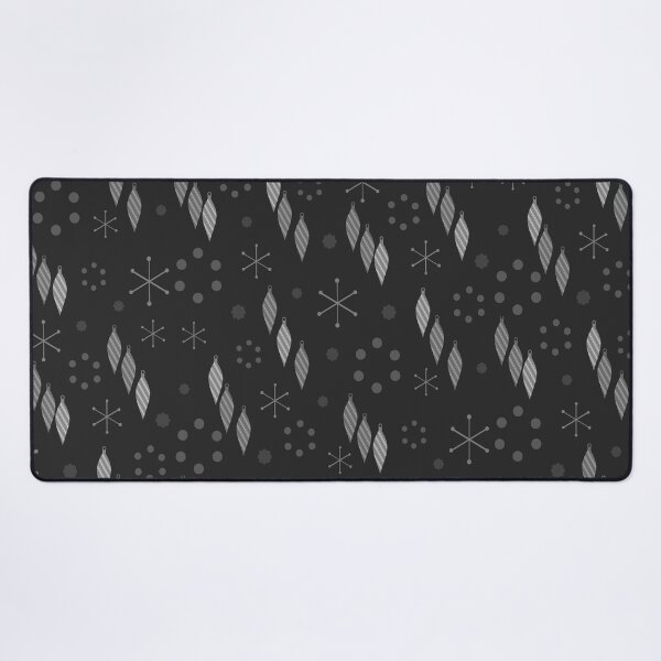 Item preview, Mid Century Modern Winter Black Silver designed and sold by thepixelgarden.