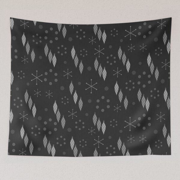 Artikelvorschau, Mid Century Modern Winter Schwarz Silber entworfen und verkauft von thepixelgarden.