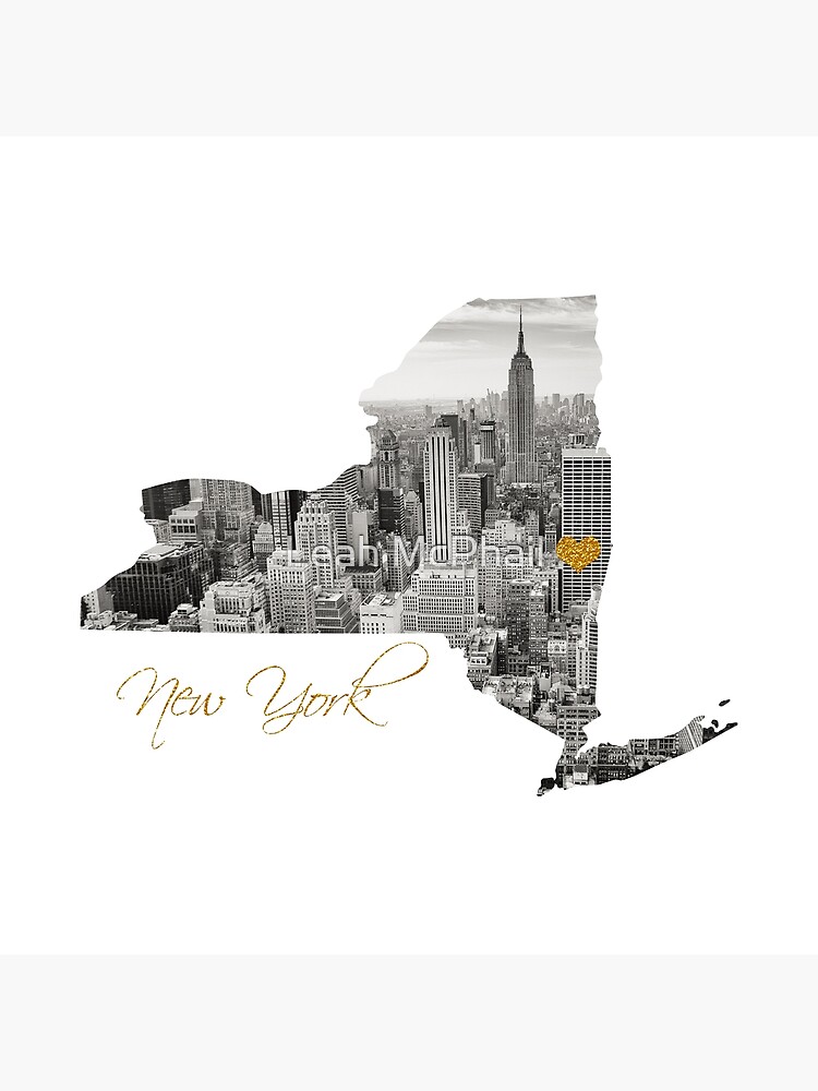 New York Map Cut Out by LeahMcPhail