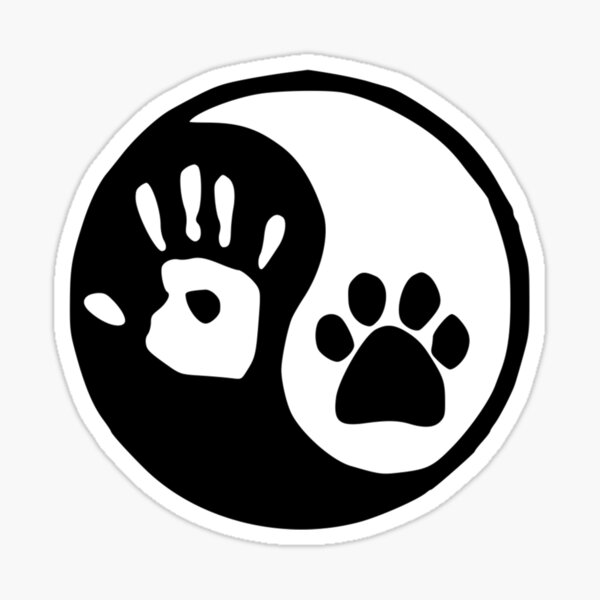 Artikel-Vorschau von Geschenke für Hundeliebhaber – Yin Yang Handpfote – Adoptieren Sie ein Haustier-Zubehör für Katzen- und Tierliebhaber – Geschenkideen für Mitarbeiter des Tierschutzvereins, designt und verkauft von merkraht.