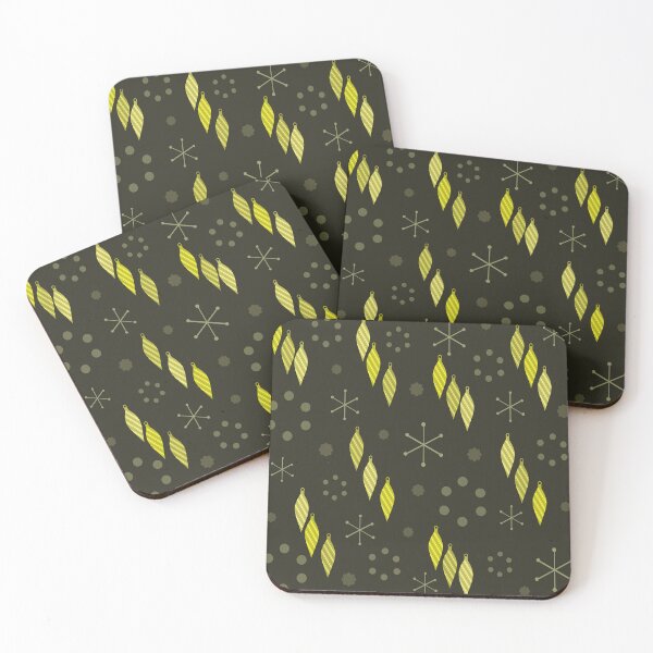 Artikelvorschau, Mid Century Modern Winter Schwarz Gelb entworfen und verkauft von thepixelgarden.