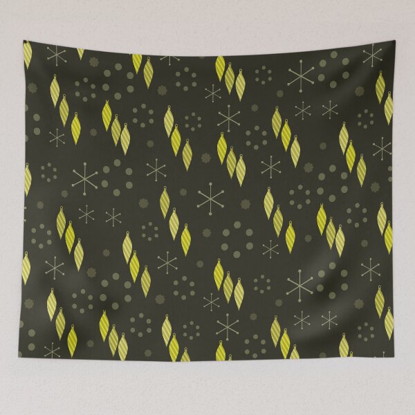 Artikelvorschau, Mid Century Modern Winter Schwarz Gelb entworfen und verkauft von thepixelgarden.
