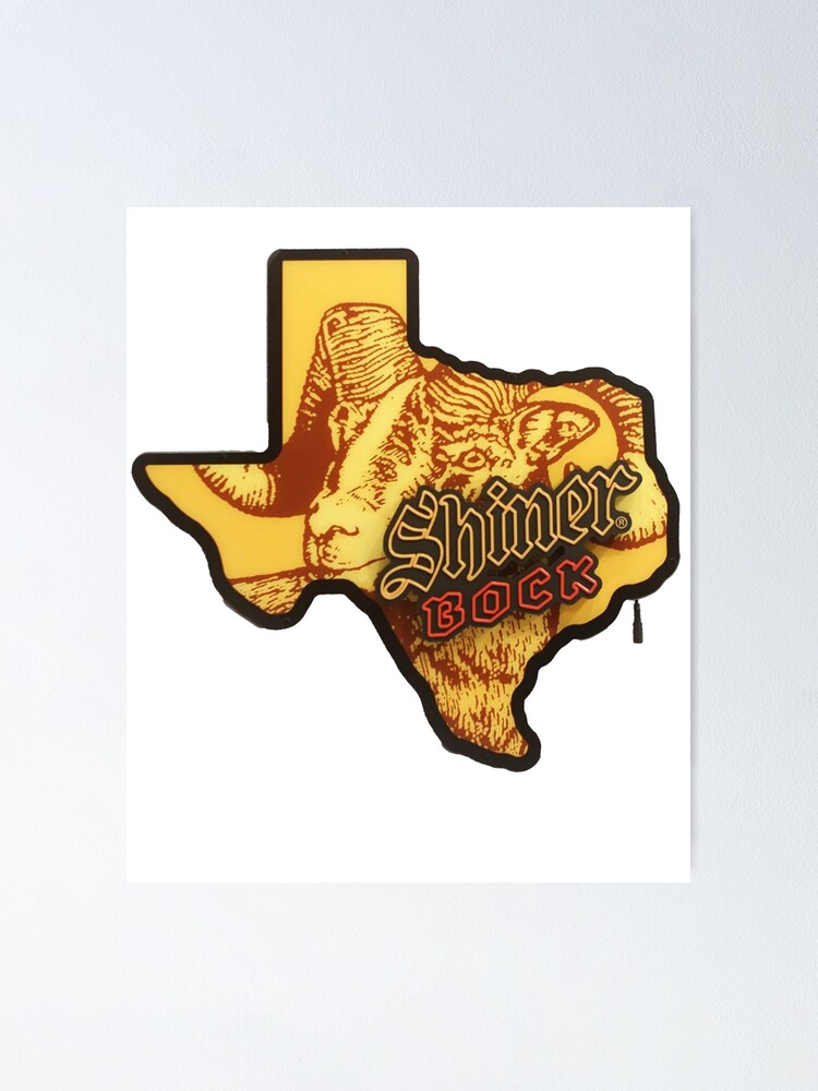 "ShinerbockBeerShiner Texas Logo" Poster for Sale by KevinEMayer Redbubble