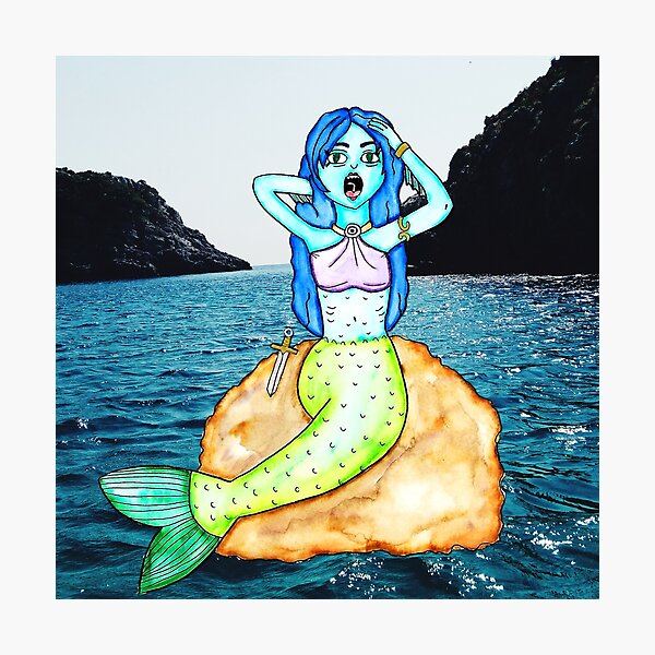 The Siren - Greek Mythology Illustration Series by Jayne Kitsch Photographic Print