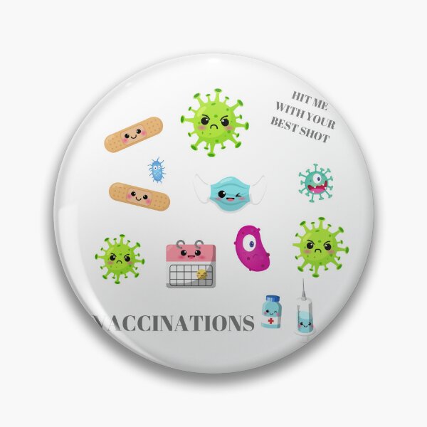 Item preview, funny #Vaccinations Hit me with your best shot 2025 designed and sold by LadyRebelFL.