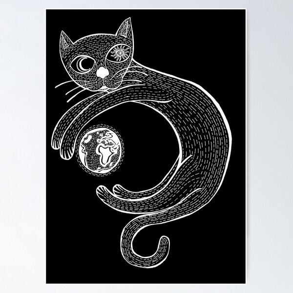 Item preview, The Universe is a Cat (White) designed and sold by Graograman.