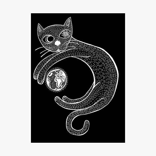 Item preview, The Universe is a Cat (White) designed and sold by Graograman.