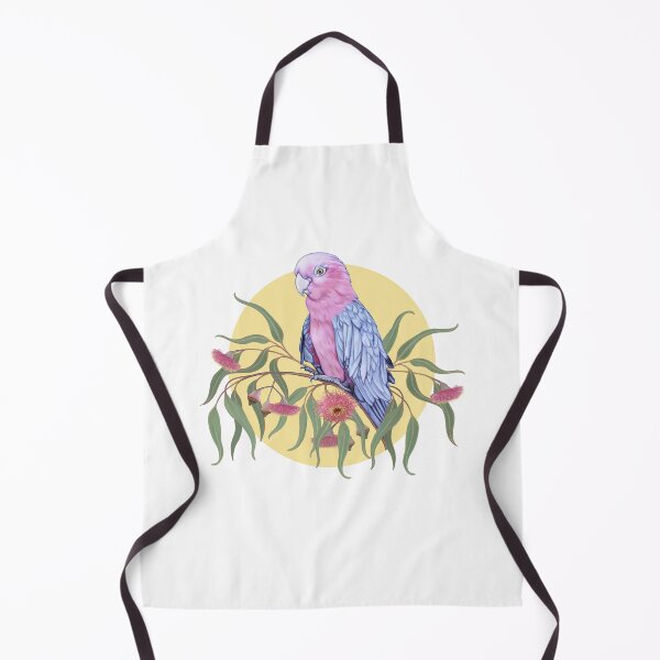 Item preview, Pink and grey galah with eucalyptus flowers designed and sold by Esti Nagy.