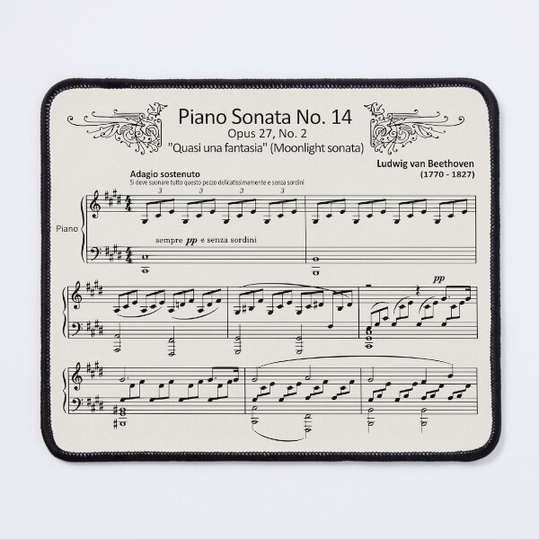 Item preview, Moonlight Sonata, Beethoven designed and sold by i-cottagedesign.
