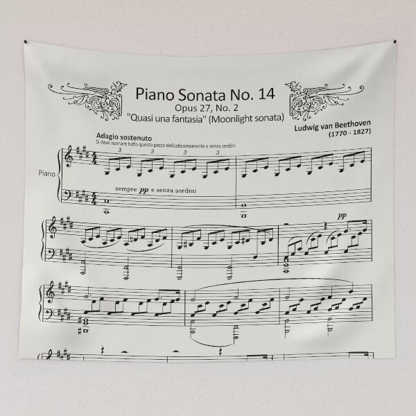 Item preview, Moonlight Sonata, Beethoven designed and sold by i-cottagedesign.