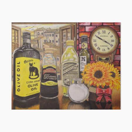 Oil And Vinegar Bottles Version 2 Art Board Print For Sale By   Gbrf,10x8,f,540x540 Pad,450x450,f8f8f8.u20 