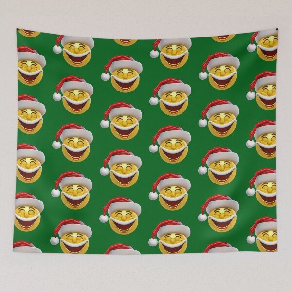 Item preview, Santa Smiley Face designed and sold by Unicorn Trainwreck.
