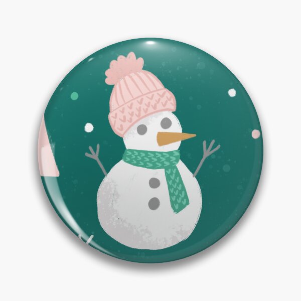 Item preview, Merry Snowmen on Vivid Teal designed and sold by latheandquill.