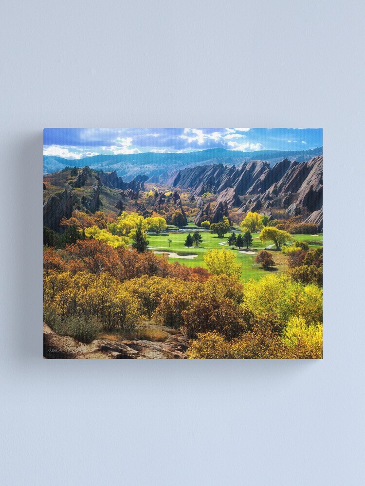 Alternate view of The Arrowhead Golf Club in Roxborough Park, Colorado   Canvas Print