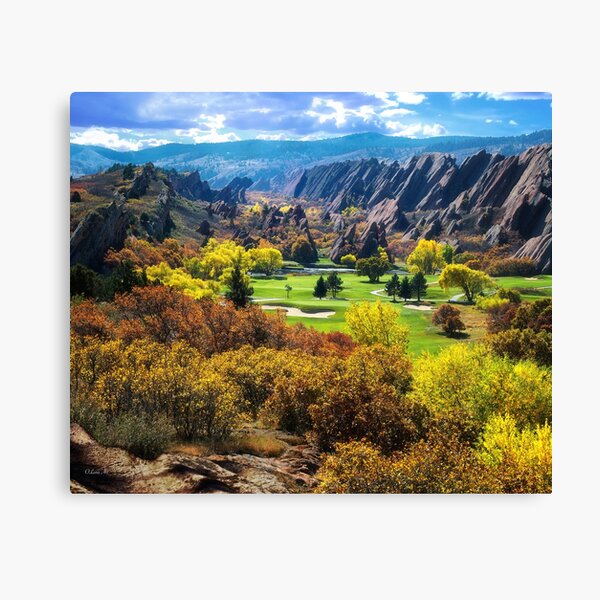 L'Arrowhead Golf Club à Roxborough Park, Colorado Impression sur toile