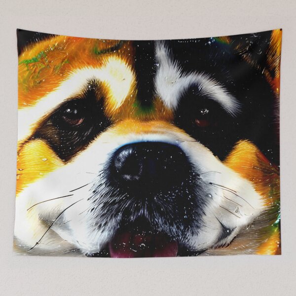 Item preview, Shiba Inu portrait - dog art painting #24 designed and sold by supeart.
