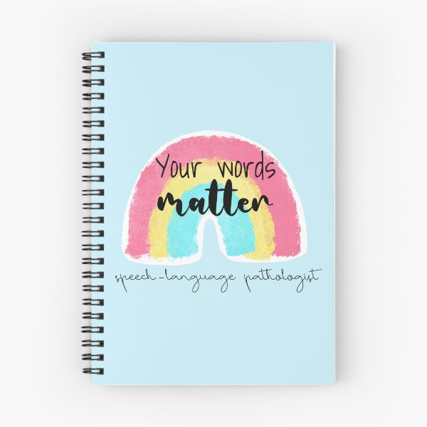 Item preview, Your words matter - speech-language pathologist rainbow designed and sold by Artbyacat.