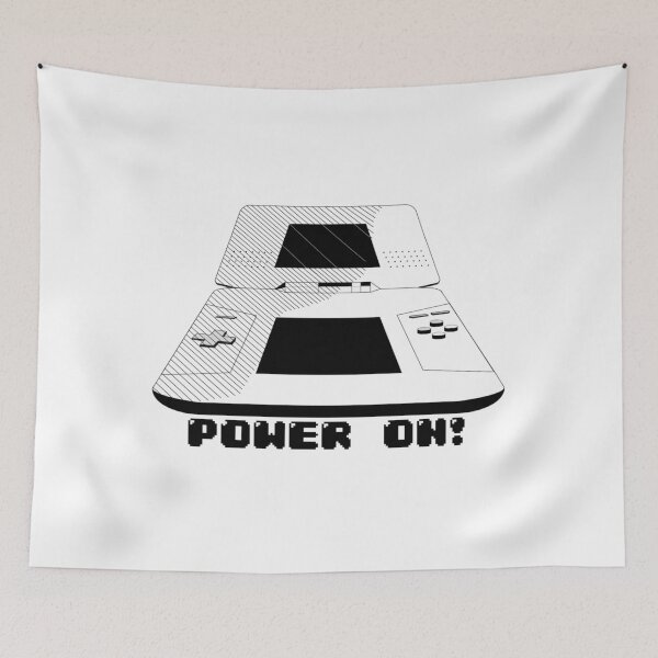Item preview, Power On! DS Gaming (Black & White Graphic) designed and sold by Ryan Silberman.