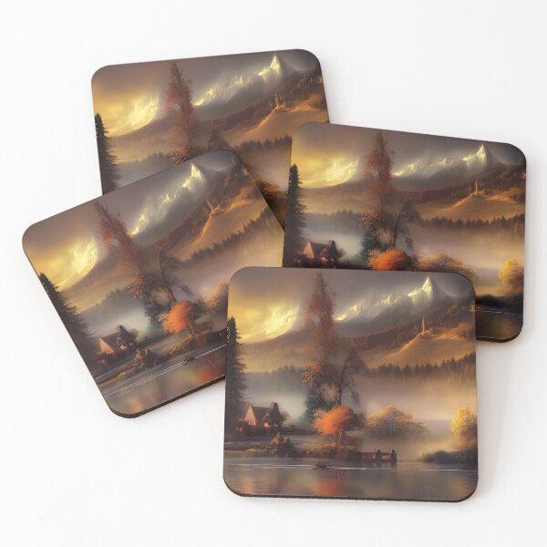Item preview, Mountains evening landscape designed and sold by 4Seasons.