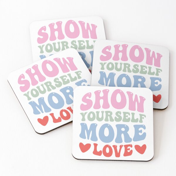 Item preview, Rainbow Show Yourself More Love Color Block Graphic Design designed and sold by redbubbleart18.
