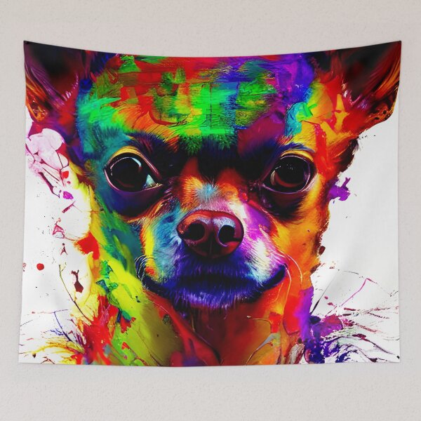 Item preview, Chihuahua colorful art painting dog #27 designed and sold by supeart.