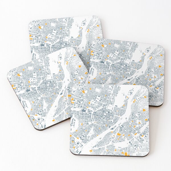 Item preview, Map of Munich, Germany with its schools in color designed and sold by jean-nicolas.