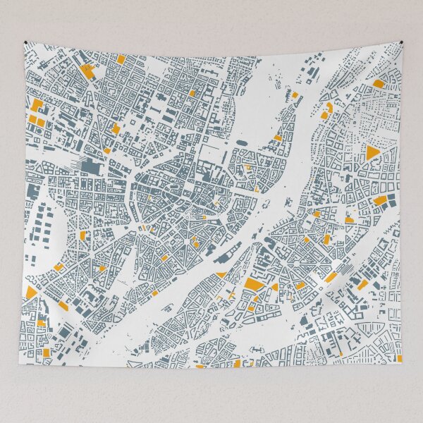 Item preview, Map of Munich, Germany with its schools in color designed and sold by jean-nicolas.