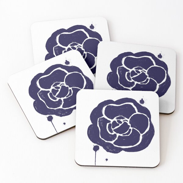 Item preview, Navy Camellia designed and sold by lizzielamb.
