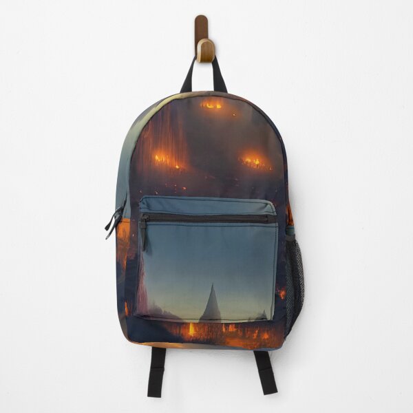 Item preview, Mystic, fairy mountains evening landscape with lights designed and sold by 4Seasons.