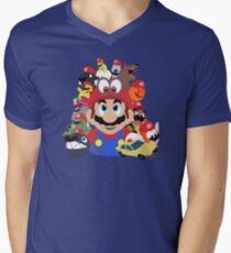 Captured Comrades - Super Mario Odyssey Men's V-Neck T-Shirt