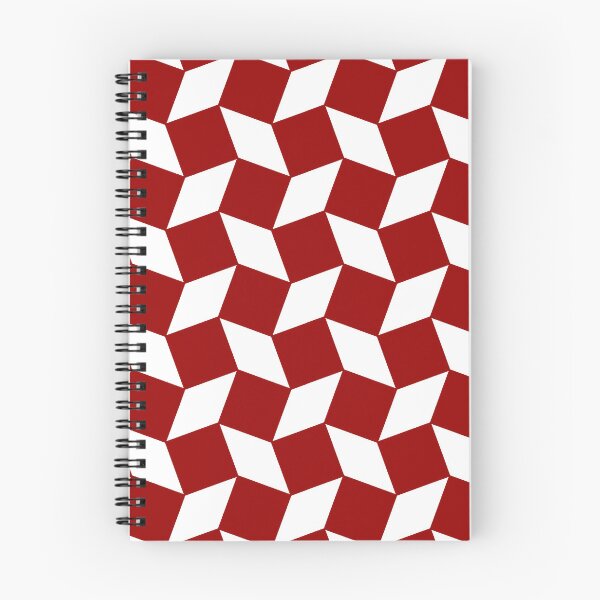 Item preview, 3D Deceptive Squares (Burgundy) designed and sold by Summer-Winter.