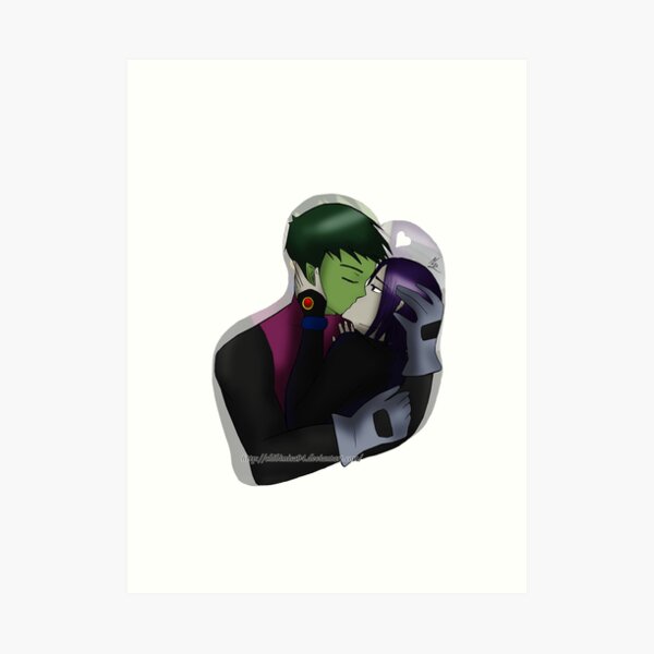 Beast Boy X Raven Art Print By Ravengirl Misa Redbubble