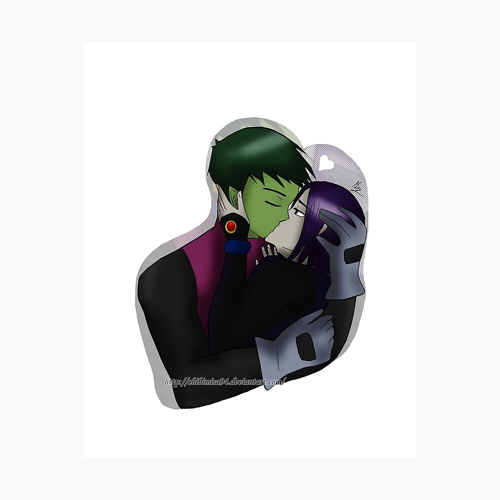 Beast Boy X Raven Poster By Ravengirl Misa Redbubble