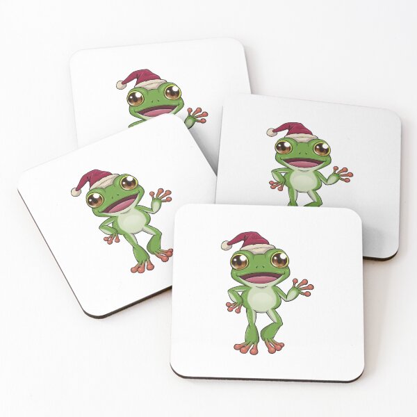Item preview, Australian Green Tree Frog Santa | Christmas Reptile designed and sold by Jovak.