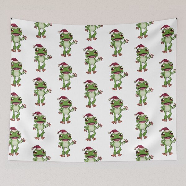 Item preview, Australian Green Tree Frog Santa | Christmas Reptile designed and sold by Jovak.
