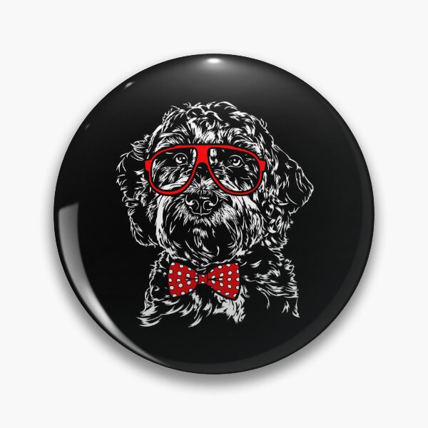 Artikelvorschau, Lustiger Doodle mit Brille und Fliege Goldendoodle Labradoodle Hund entworfen und verkauft von dogarts.