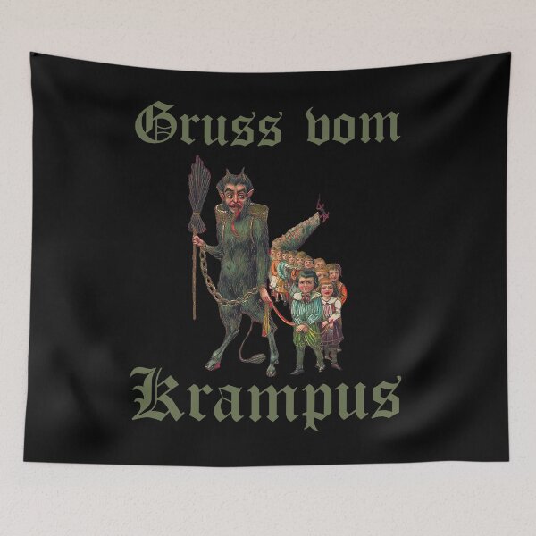 Item preview,  Gruss vom Krampus - Vintage Krampus with Children designed and sold by Georgy09.