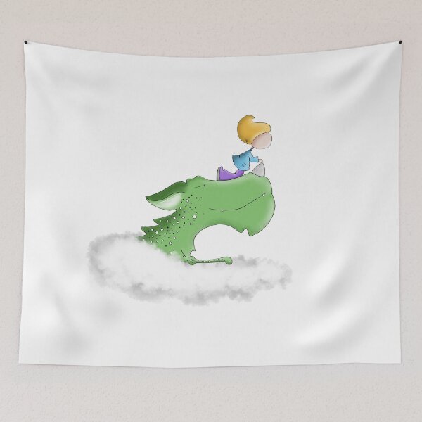 Item preview, Flying through the clouds with my Dragon designed and sold by AnnieSummers.