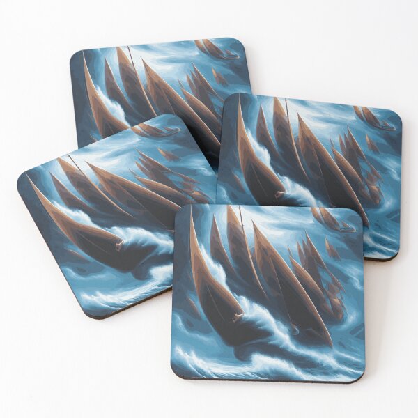 Item preview, Sailboating Abstract Stormy Waves designed and sold by Nonshape.