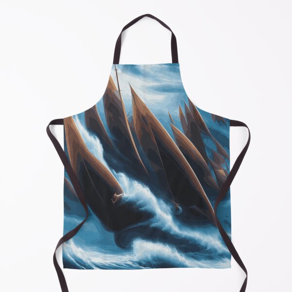 Item preview, Sailboating Abstract Stormy Waves designed and sold by Nonshape.