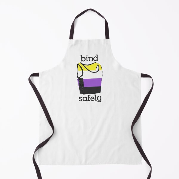 Item preview, Bind Safely (nonbinary flag) designed and sold by mossytoothjar.
