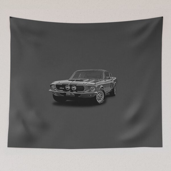 Item preview, 1967 Ford Mustang GT Fastback Shelby GT500 - Grey designed and sold by boltjesdesign.