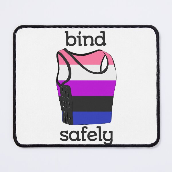 Item preview, Bind Safely (genderfluid flag) designed and sold by mossytoothjar.