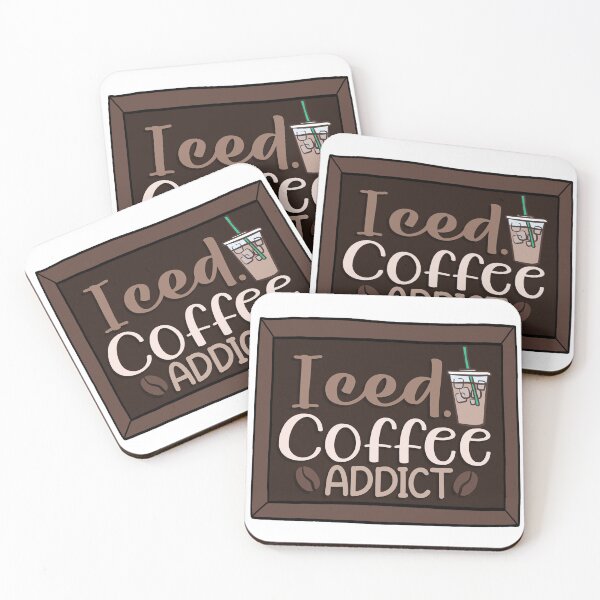 Item preview, Iced coffee addict designed and sold by pixel8edart.