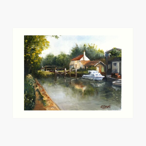 The Lock Keeper's Cottage Art Print