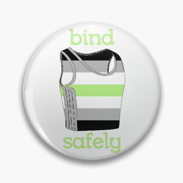 Item preview, Bind Safely (agender flag) designed and sold by mossytoothjar.
