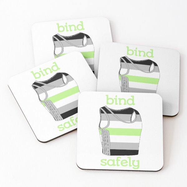 Item preview, Bind Safely (agender flag) designed and sold by mossytoothjar.