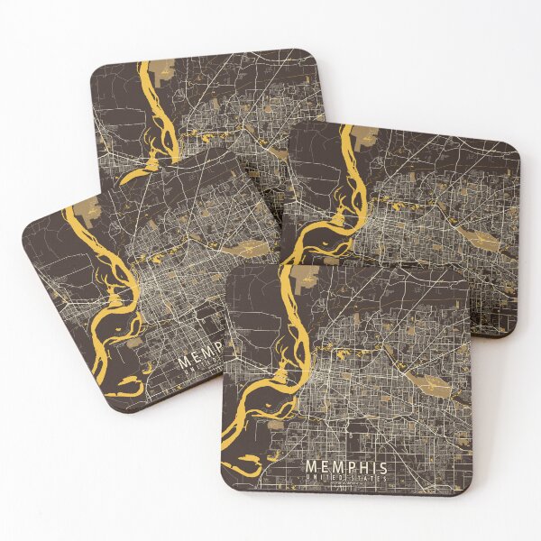 Item preview, Memphis City Map of Tennessee, USA - Pastel designed and sold by deMAP.