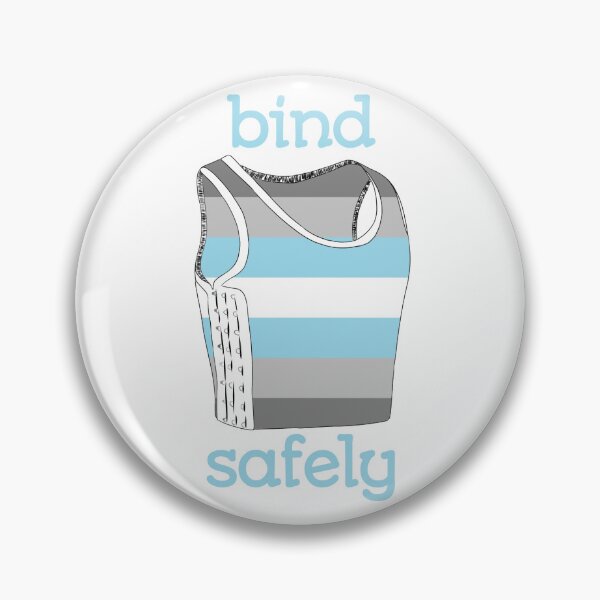 Item preview, Bind Safely (demiboy flag) designed and sold by mossytoothjar.