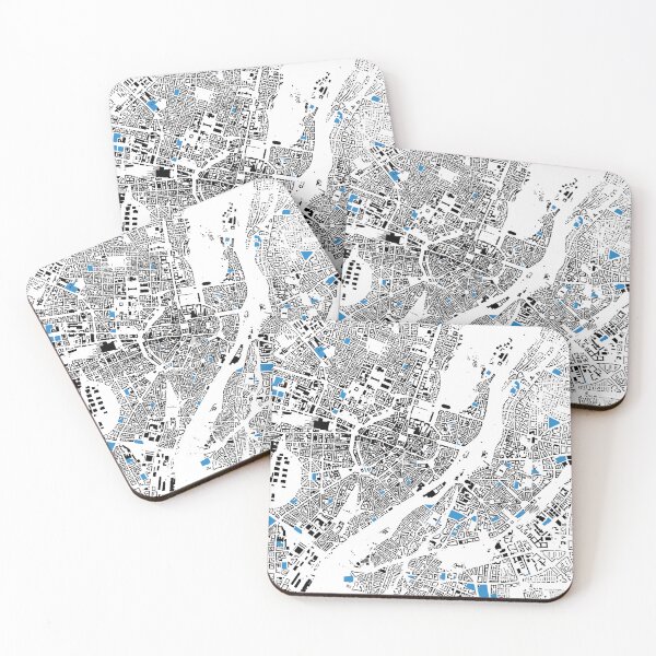 Item preview, Map of Munich, Germany with its schools in color designed and sold by jean-nicolas.